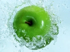 Zielone, Jabłko, Woda
