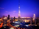 Burj Khalifa, Noc, Światła, Dubaju