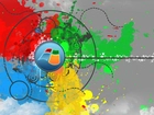 Logo, Windows, Kolorowe, Kleksy