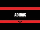 Logo, Adidas, Czerwone, Pasy