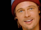 Brad Pitt, Kolorowa, Czapka, Uśmiech