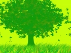 Zielone, Drzewo, Grafika