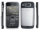 Nokia E72, Czarna, Srebrna, Przód, Tył, Boki