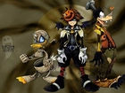 Kingdom Hearts, postać, donald, duck, goofy, halloween