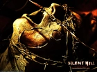 Silent Hill, twarz, drut, kolczasty, trup
