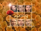 Gerard Butler,spring, kwiatki