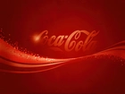 Logo, Coca, Cola, Czerwone, Tło