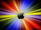 Logo, Apple, Kolorowe, Pasma