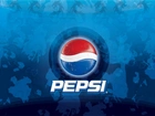 Logo, Pepsi, Niebieskie, Tło