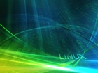 Linux, Niebieskie, Zielone, Smugi