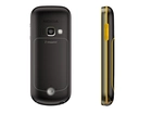 Nokia 3720, Czarna, Żółta, Tył, Bok
