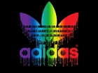 Kolorowe, Kapiące, Logo, Adidas