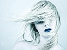 Kobieta, Włosy, Niebieskie, Usta
