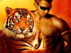 Tygrys, Mężczyzna, Okulary