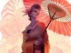 Japonka, Parasol, Manga Anime