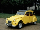 Żółty, Citroen 2CV Special, Zabytkowy