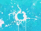 Niebieskie, Logo, Apple