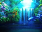 Delfin, Wodospad, Krzewy