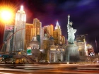 Wieżowce, Statua, Wolności, Las Vegas