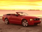 Czerwony, Ford Mustang, Cabrio