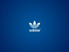 Logo, Adidas, Niebieskie, Tło
