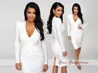 Kim Kardashian, Biała, Sukienka