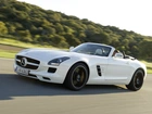 Biały, Mercedes-Benz SLS Roadster, AMG