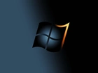 Ciemne, Tło, Logo, Windows, Seven