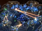 Starcraft 2, miasto, laser, kosmos, roboty