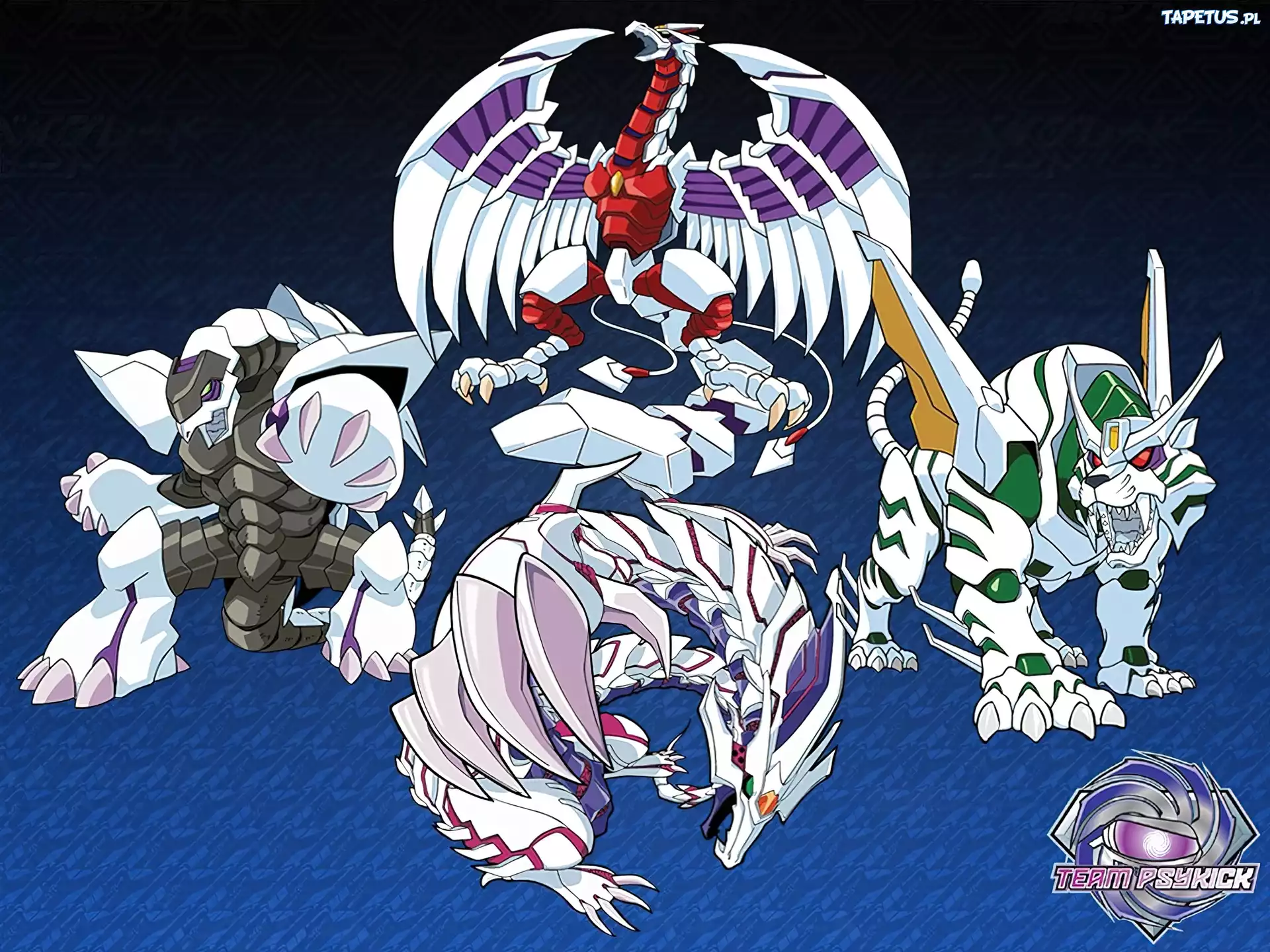 Beyblade, roboty, stworzenia