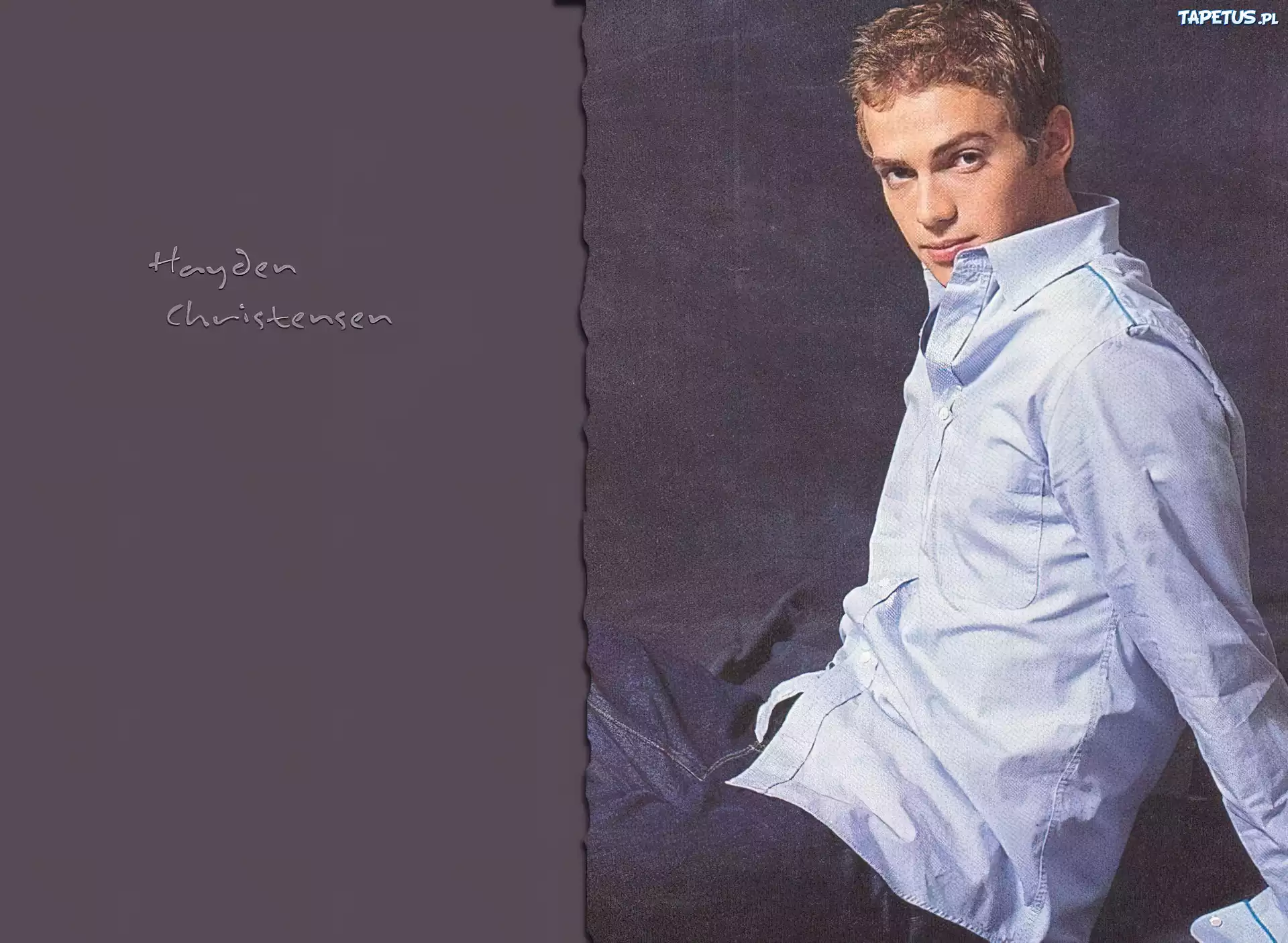 Hayden Christensen,jasna koszula