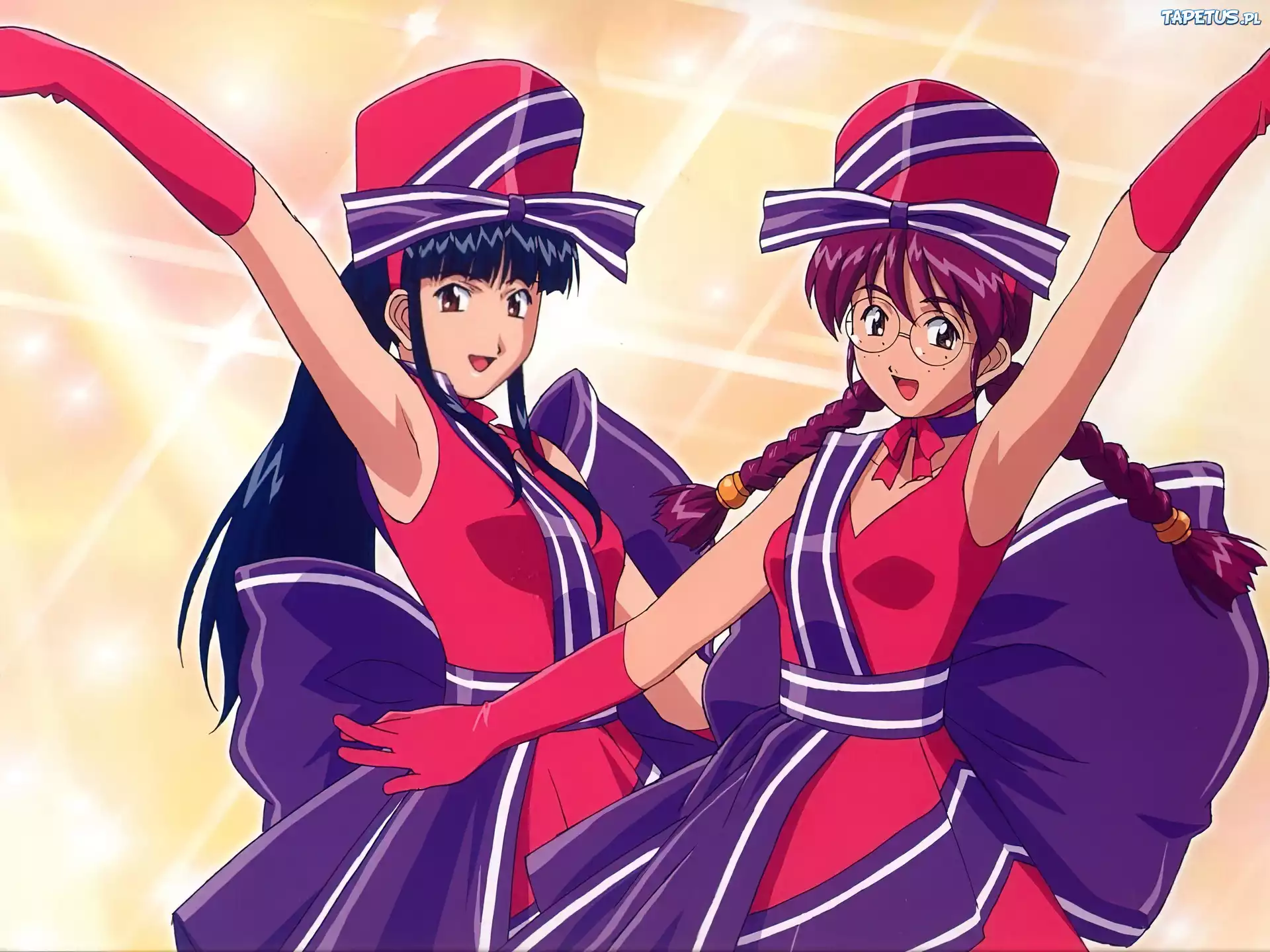 Sakura Wars, kapelusz, okulary