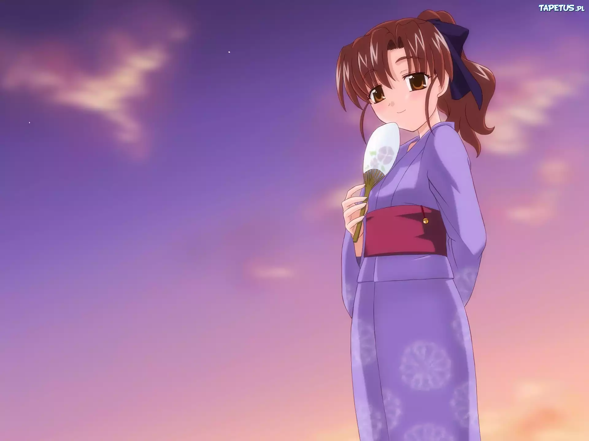Yohko, wachlarz, kimono