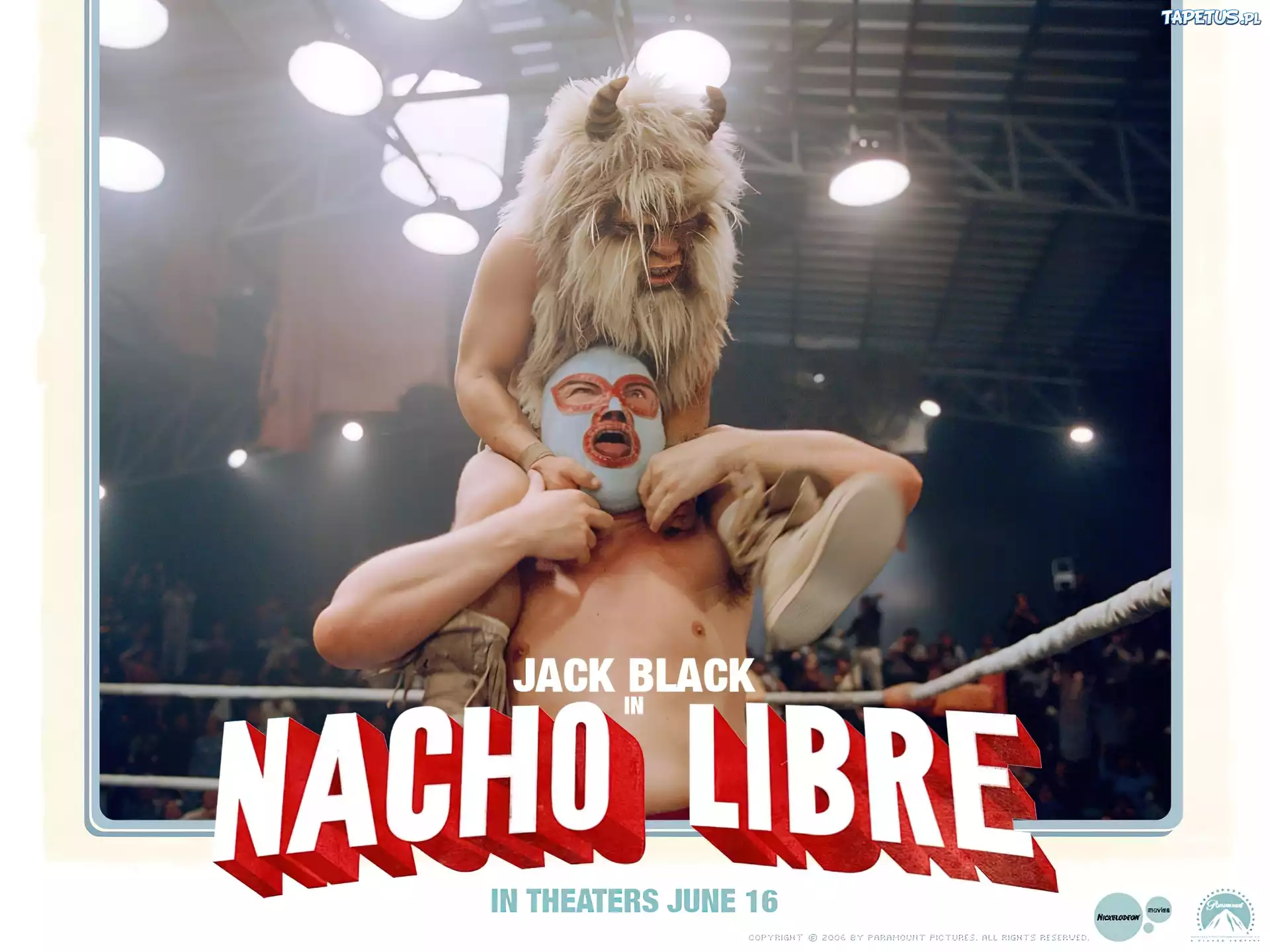 Nacho Libre, ring, karzeł, maska