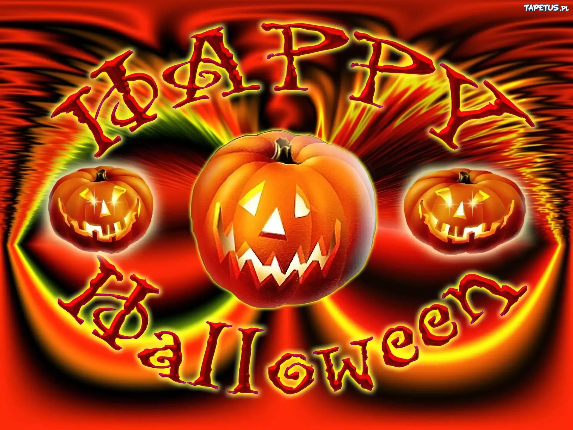 Halloween,trzy dynie