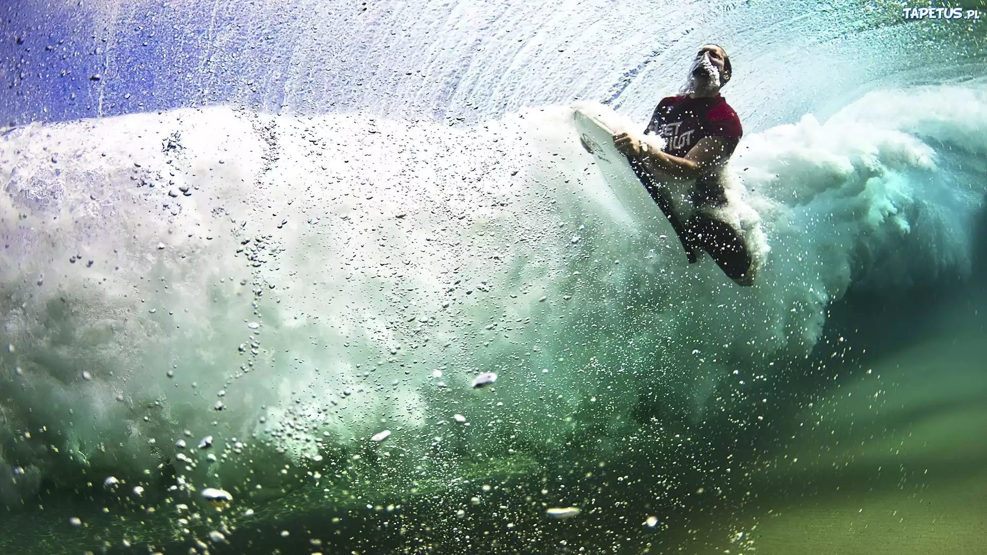 Surfer, Pod, Wodą