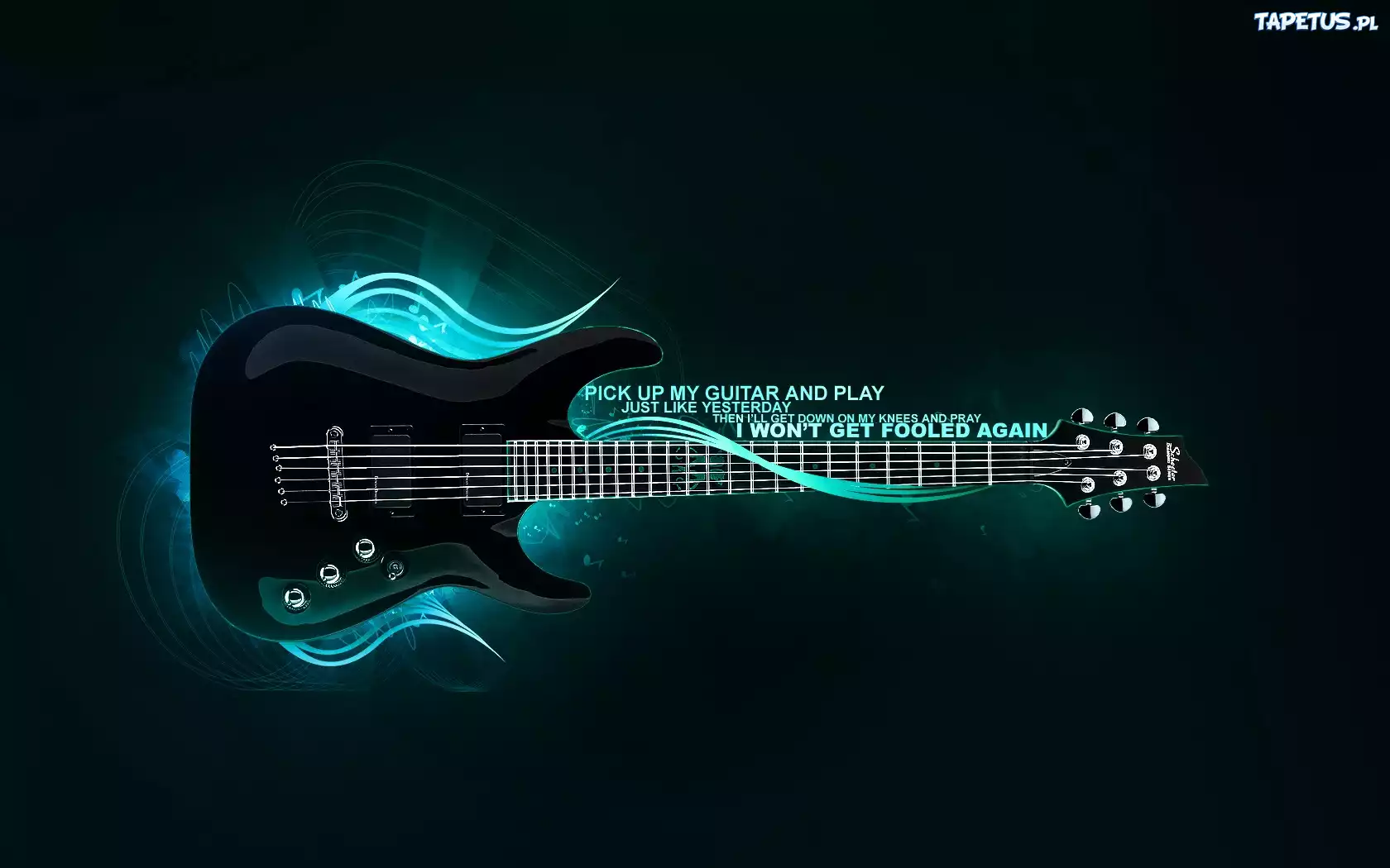 Gitara, Elektryczna, Napisy