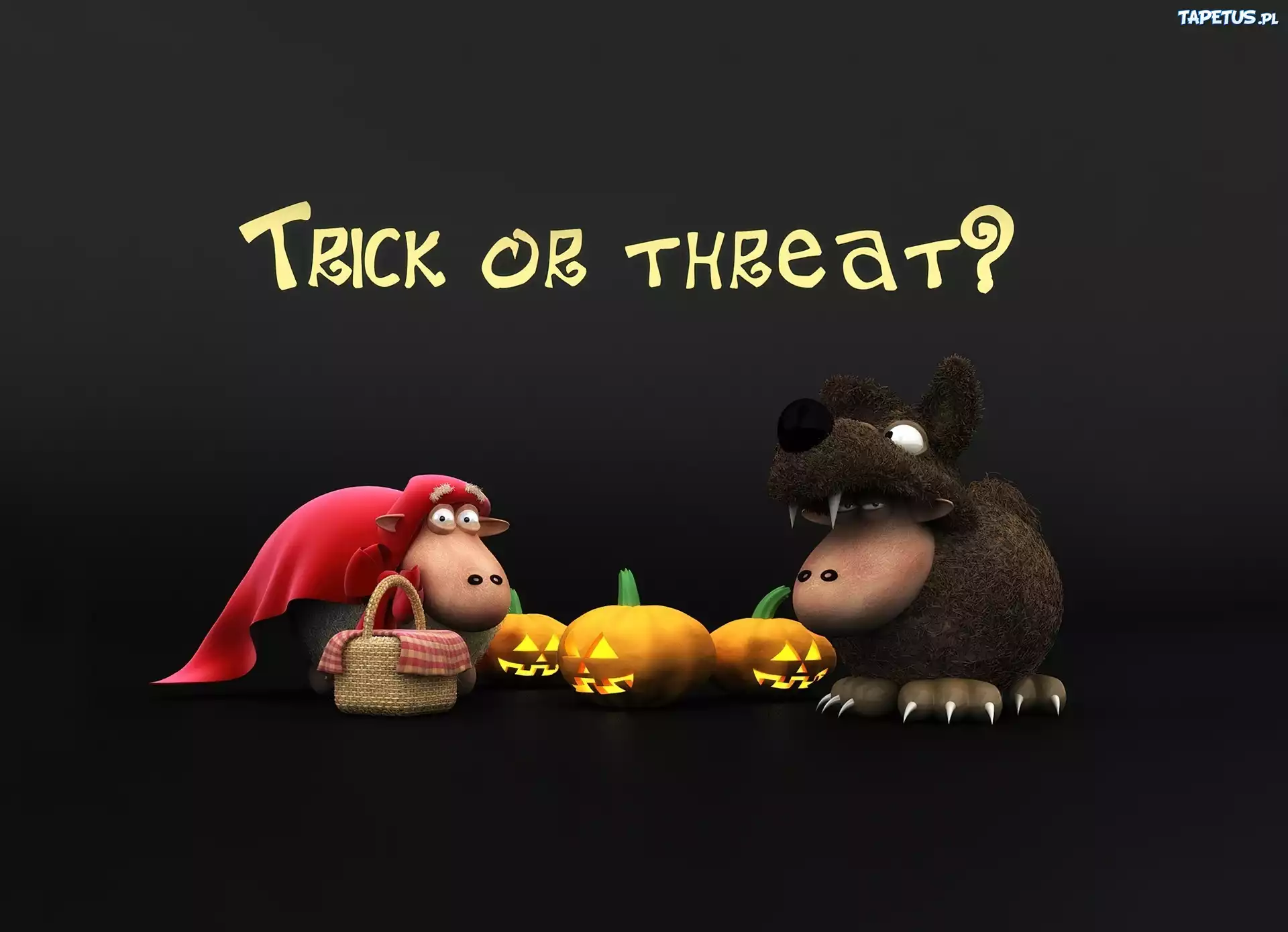 Czerwony, Kapturek, Wilk, Halloween