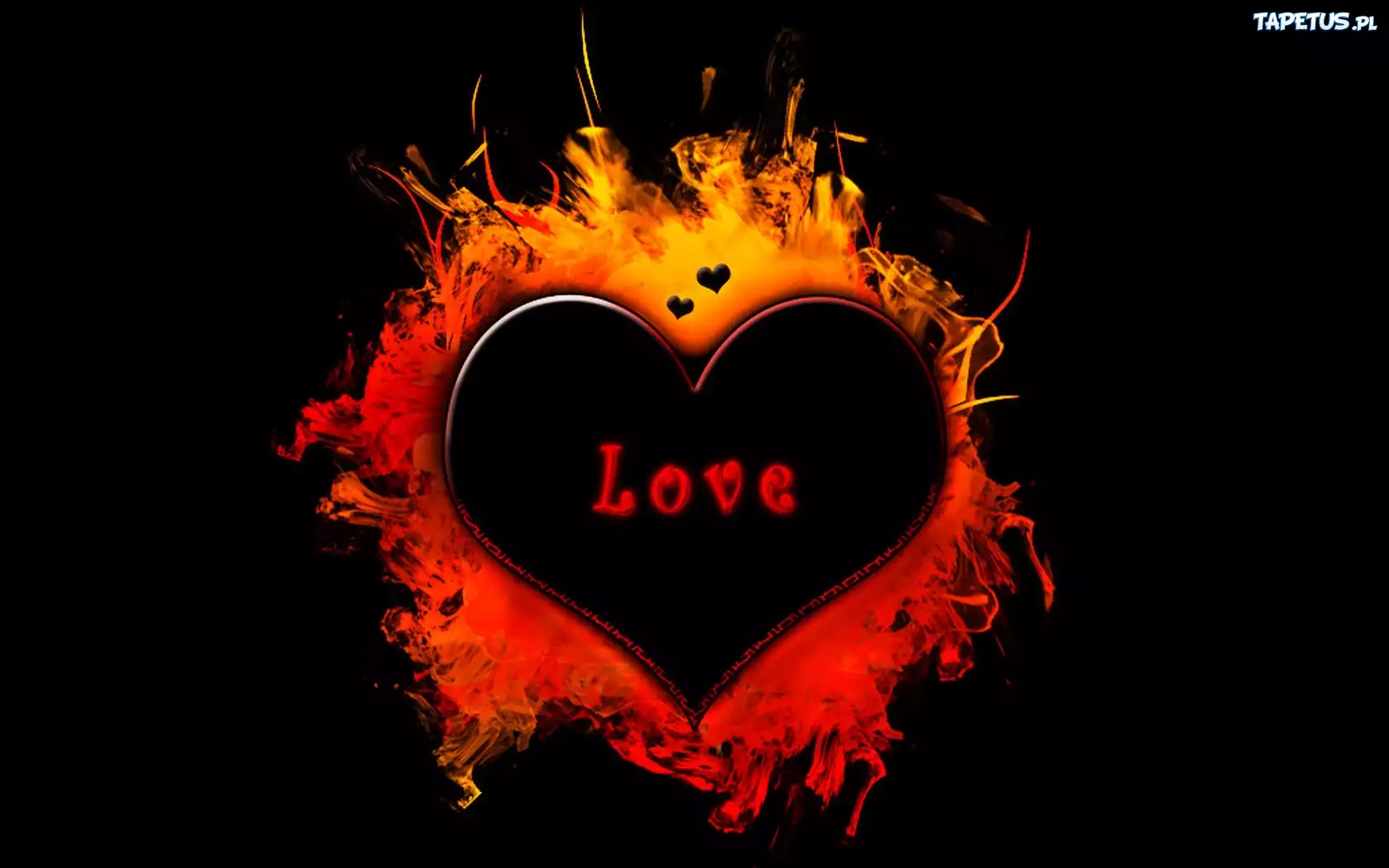 Serce, Napis, Love