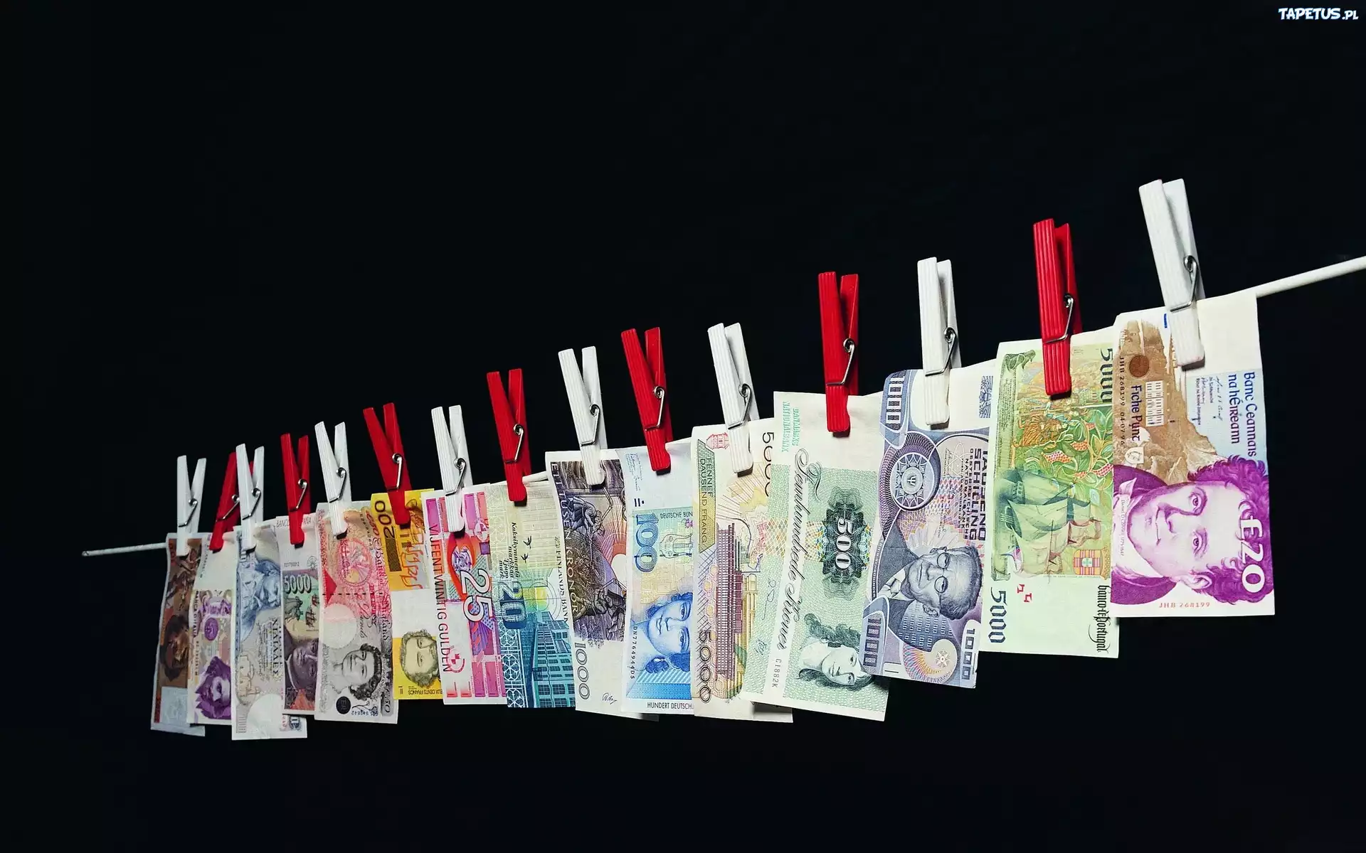 Banknoty, Suszenie