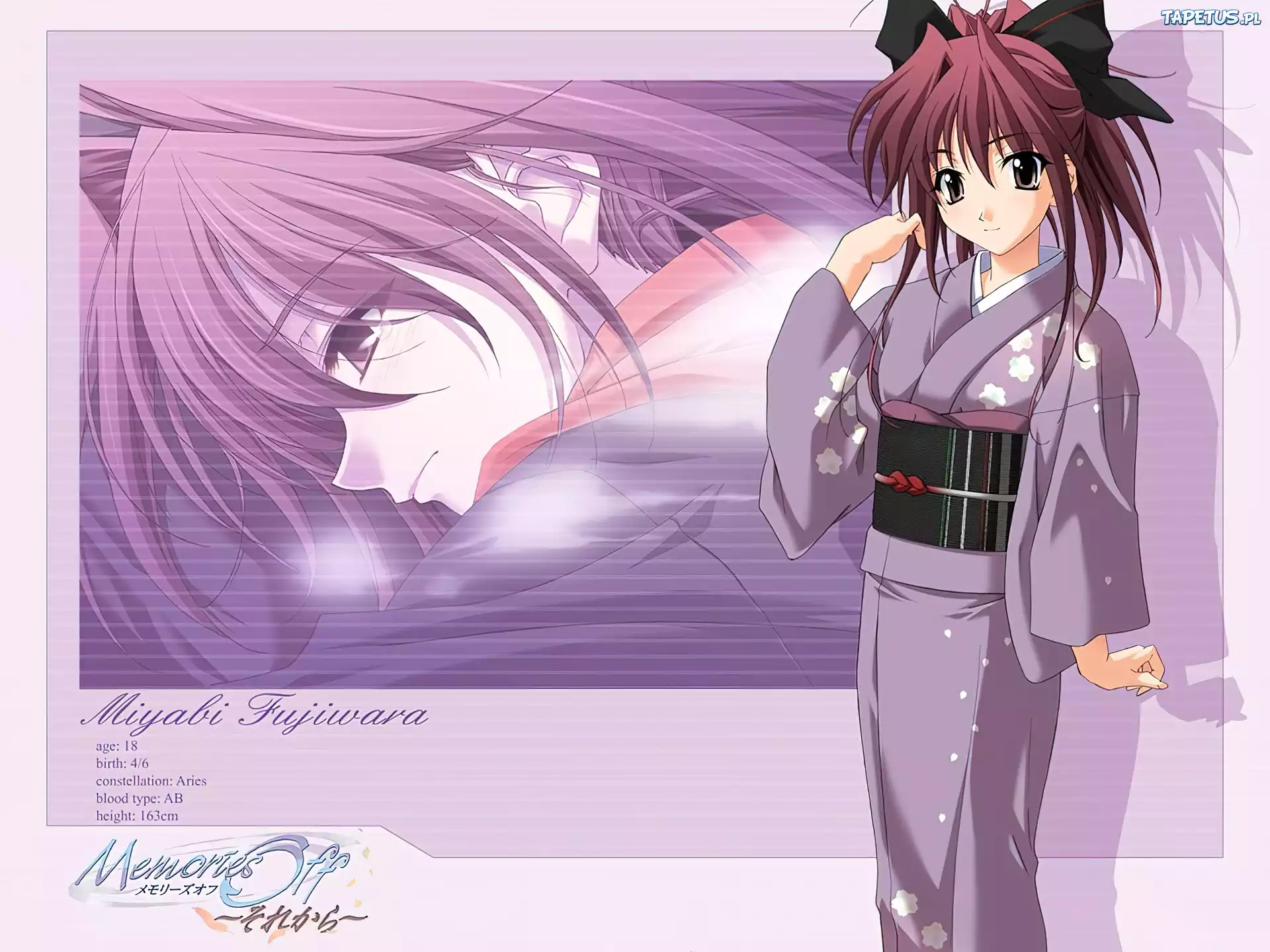 Memories Off, kobieta, kimono