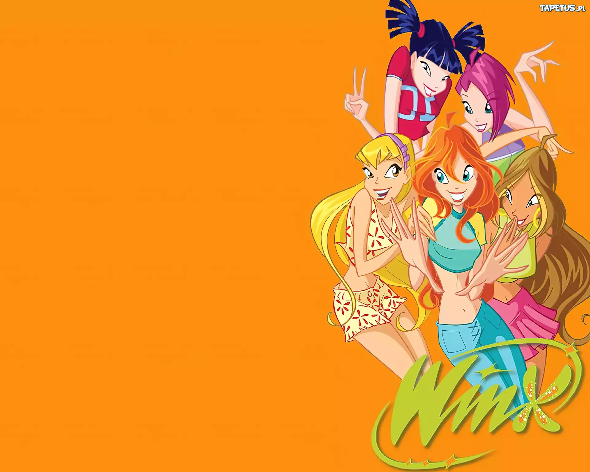 Winx, Pomarańczowe, Tło