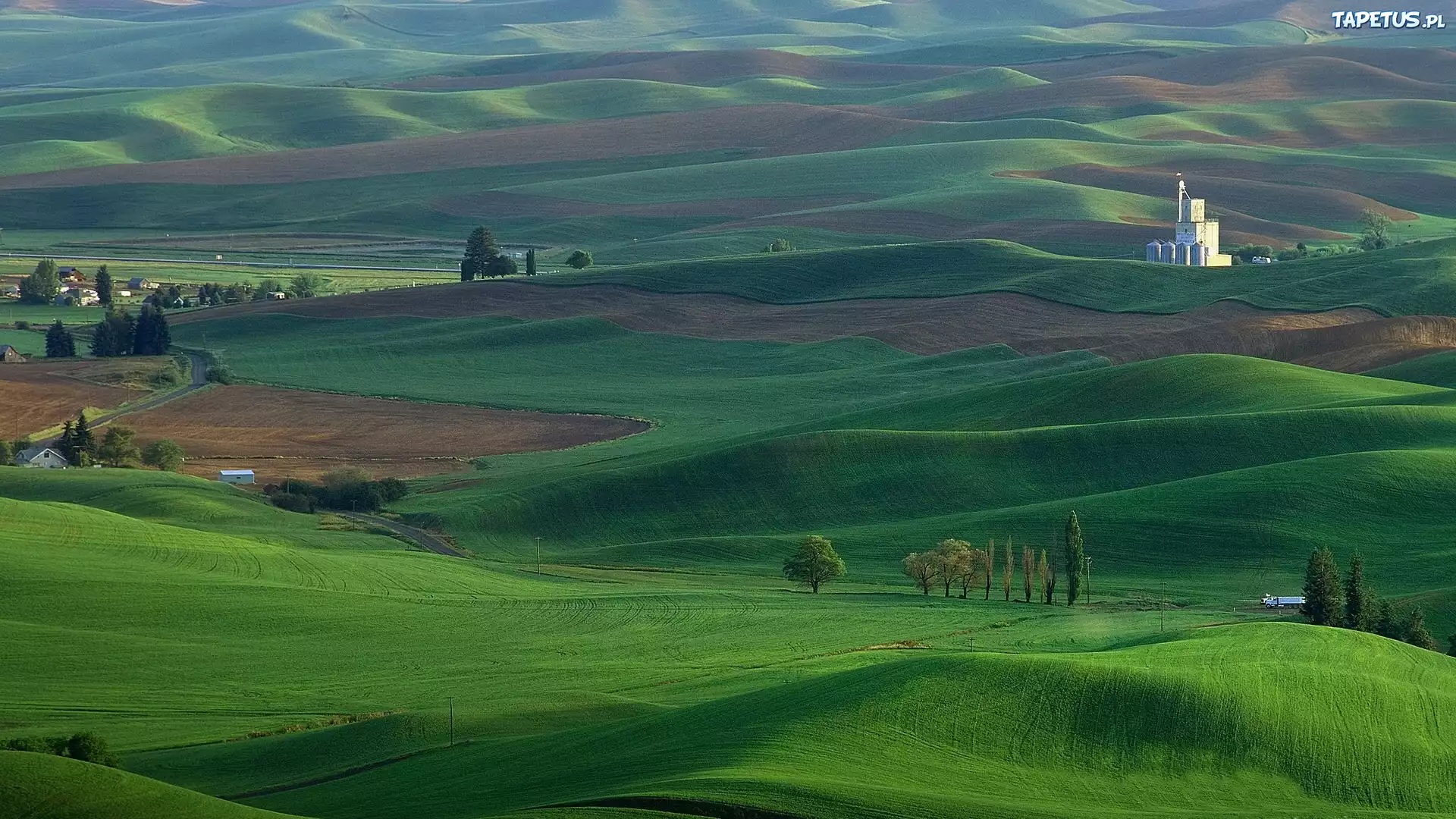 Zielone, Wzgórza, Budynki