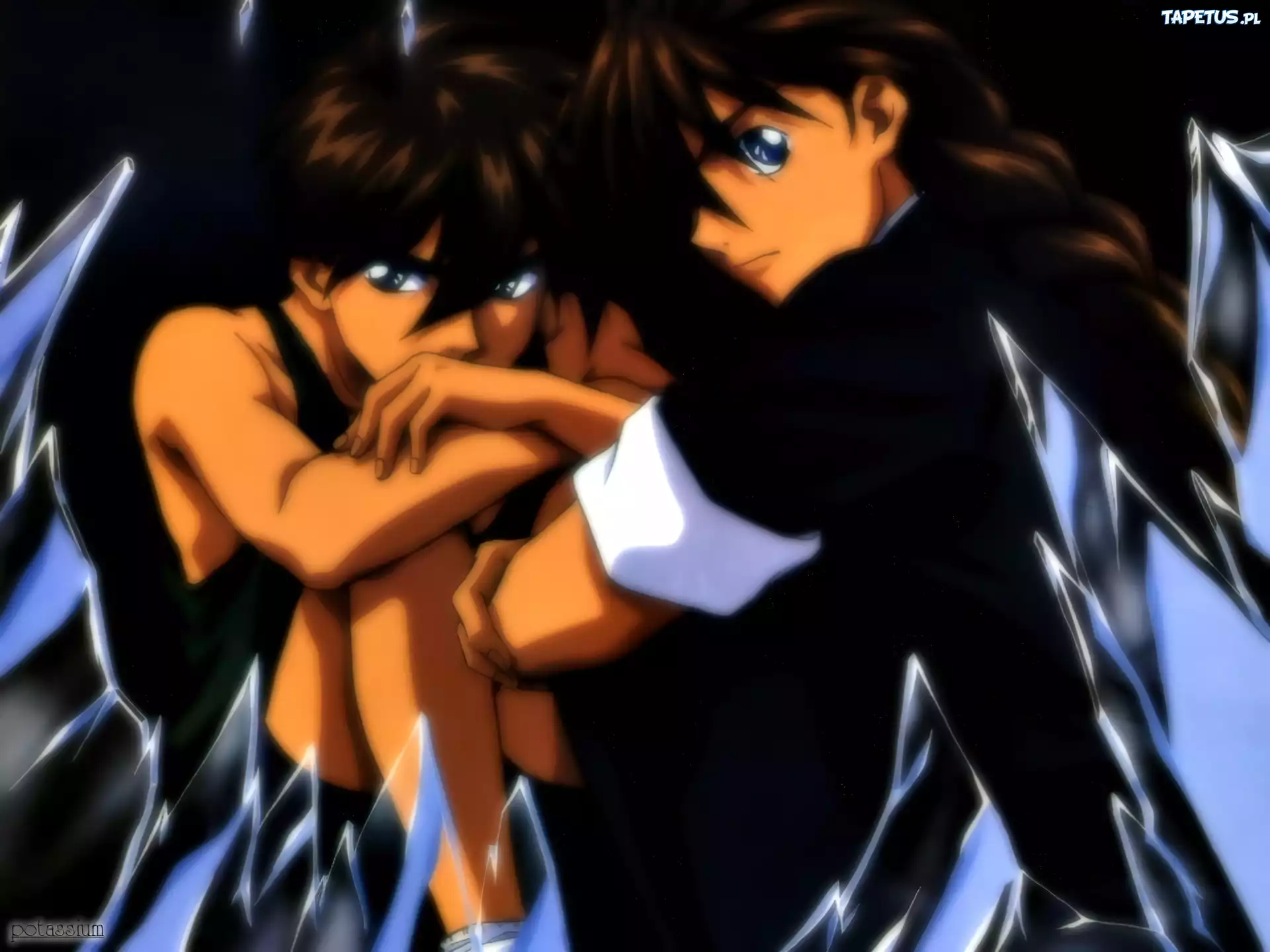 Gundam Wing, ludzie, szkło