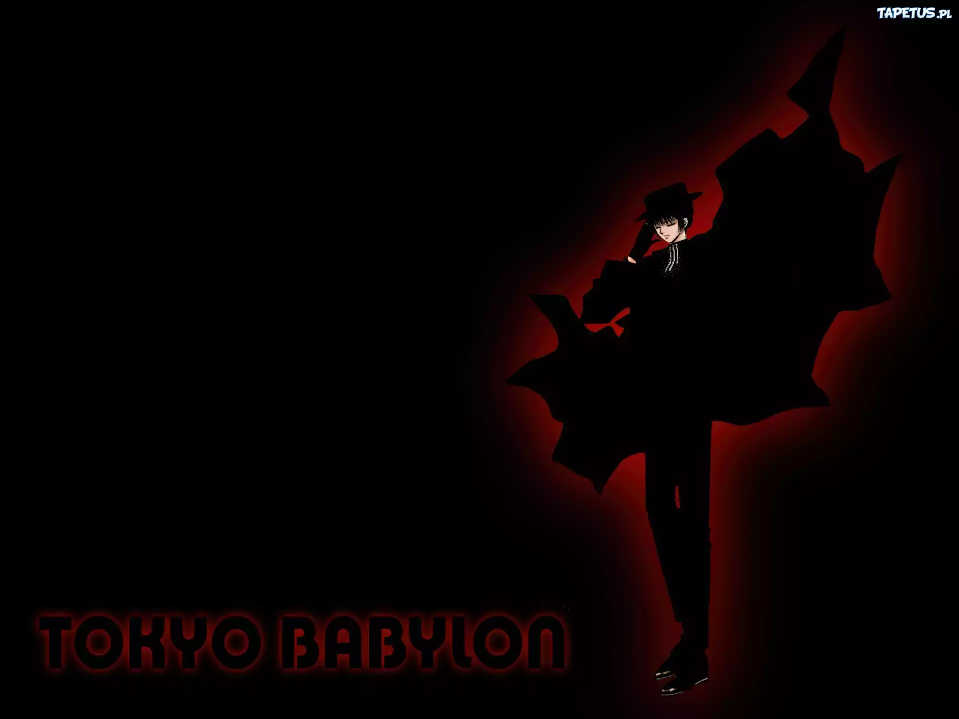 Tokyo Babylon, czarny strój, mężczyzna