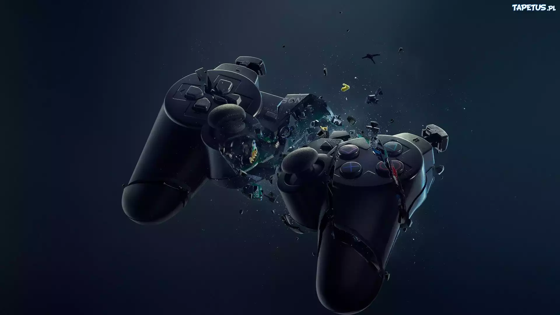 Konsola, PlayStation, Pad, Zniszczenie