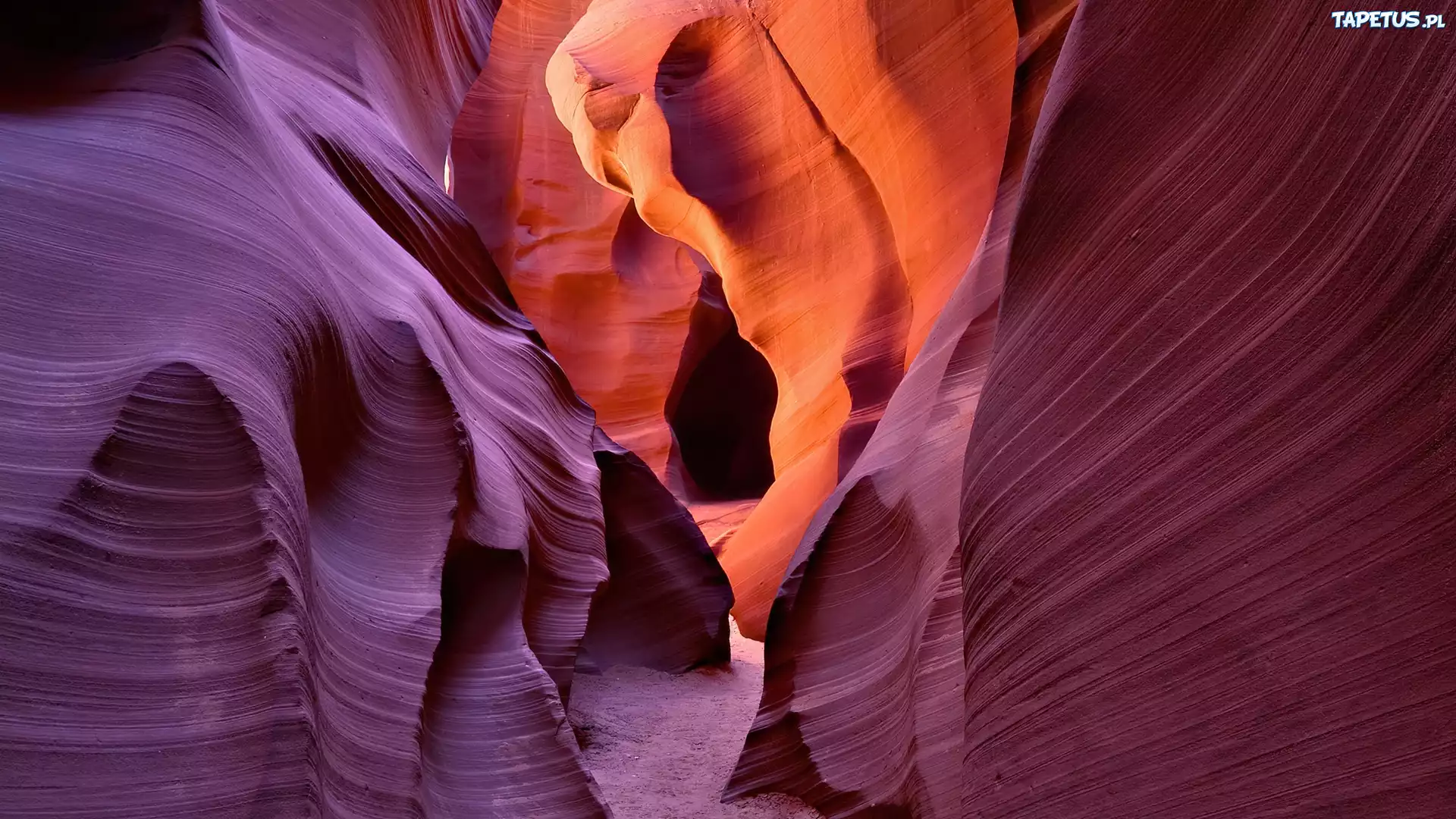Golden, Glow, Kanion, Antylopa, Arizona