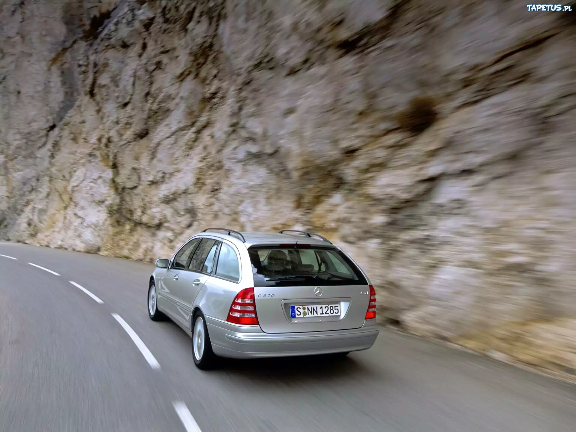 Kombi, Mercedes C-klasa, Srebrny