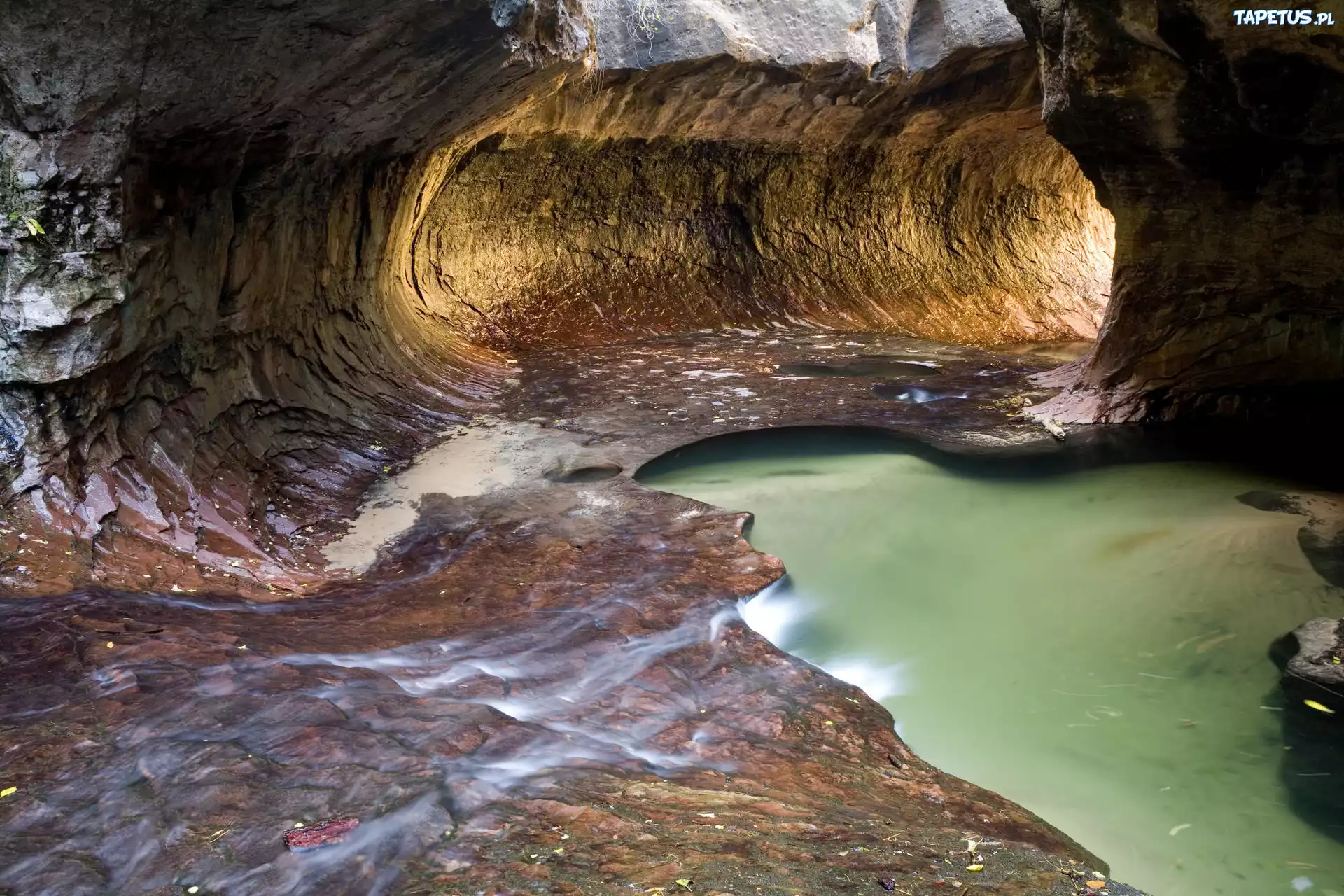 Grota, Tunel, Skalny, Jeziorko
