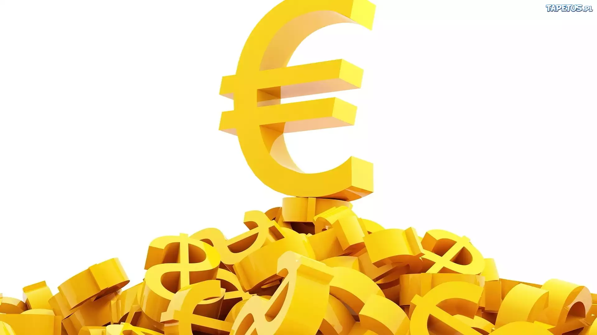 Pieniądze, Euro, Dolary, Symbol